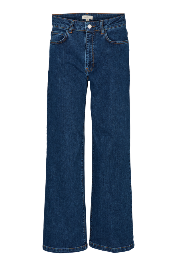 Enya Mid Blue Jeans - Mid Blue - Basic Apparel