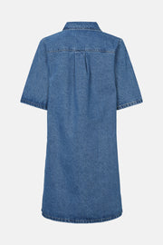 7582 Hella Denim Dress - Blue Denim - Rue de Femme