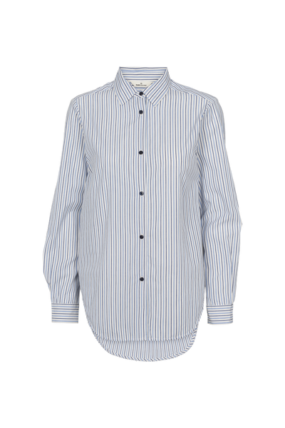 Lula Shirt - Bright White/Asleigh Blue/Sky Captain - Basic Apparel