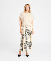 Mabell - Long Embroidery Skirt - Sand - Gustav