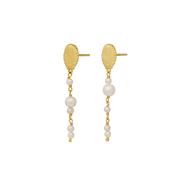 Marylyn Earrings - Forgyldt - Maanesten