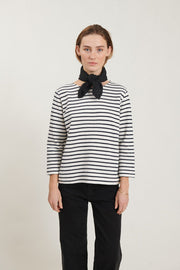 Mint Loose Tee - Whisper White/Sky Captain - Basic Apparel