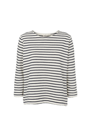 Mint Loose Tee - Whisper White/Sky Captain - Basic Apparel