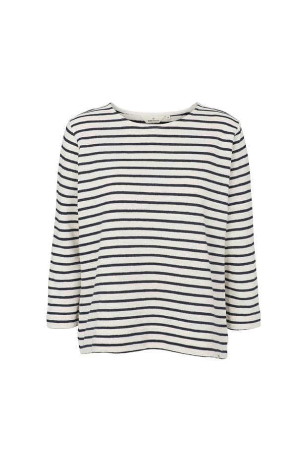 Mint Loose Tee - Whisper White/Sky Captain - Basic Apparel