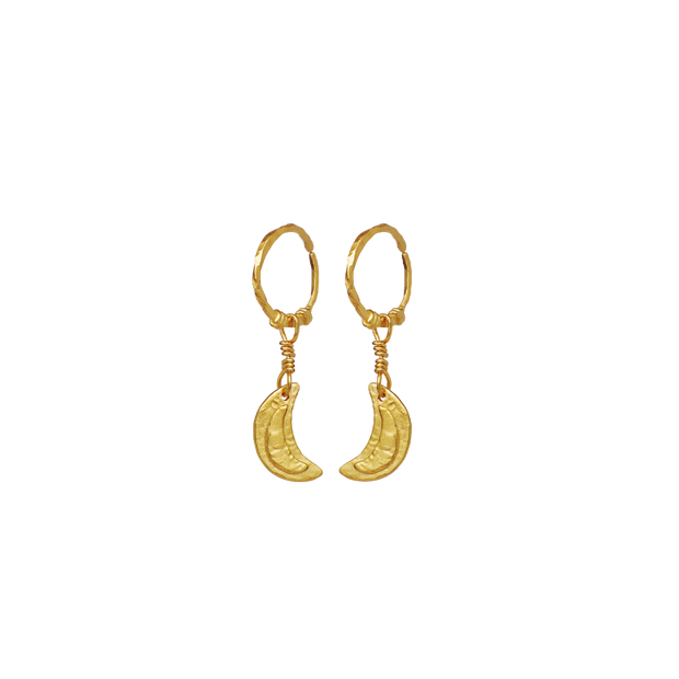 Odessa Earrings - Forgyldt 18 Karat Guld - Maanesten