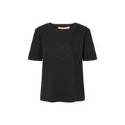 Alvina T-Shirt - Black - Rue de Femme