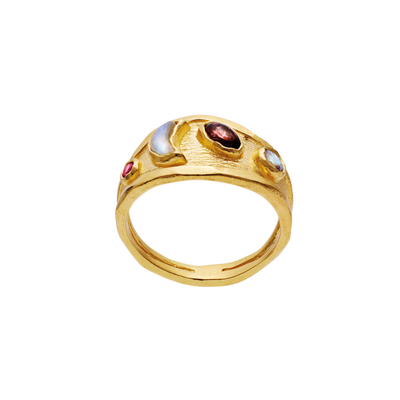 Raaya Ring - Forgyldt - Maanesten