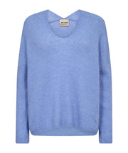 MMThora V-Neck Knit - Hydrangea - Mos Mosh