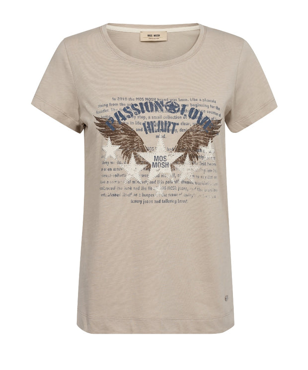 MMZibby O-SS Tee - Feather Gray - Mos Mosh