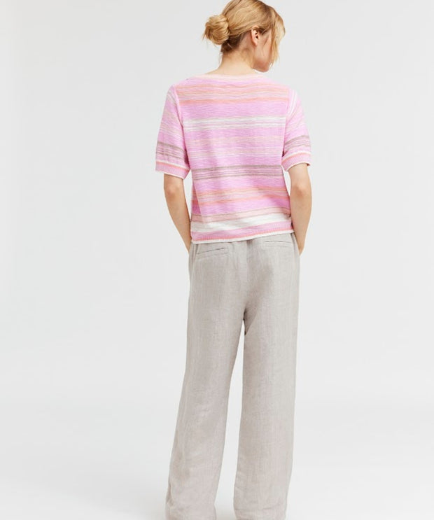 Shanne - Short Sleeve Knit - Multi Colour - Gustav
