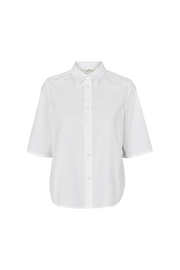 Silje SS Shirt - Bright White - Basic Apparel