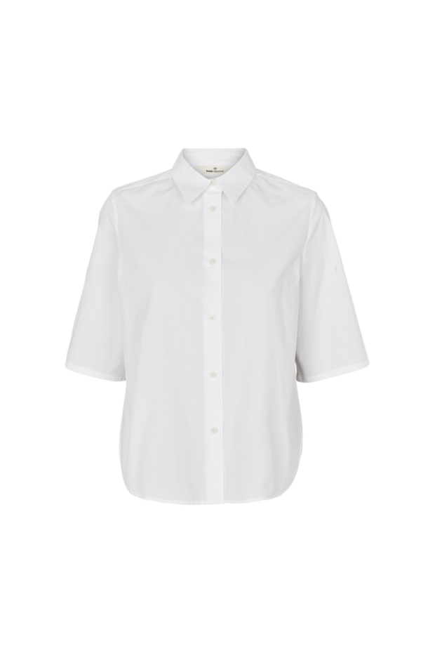 Silje SS Shirt - Bright White - Basic Apparel