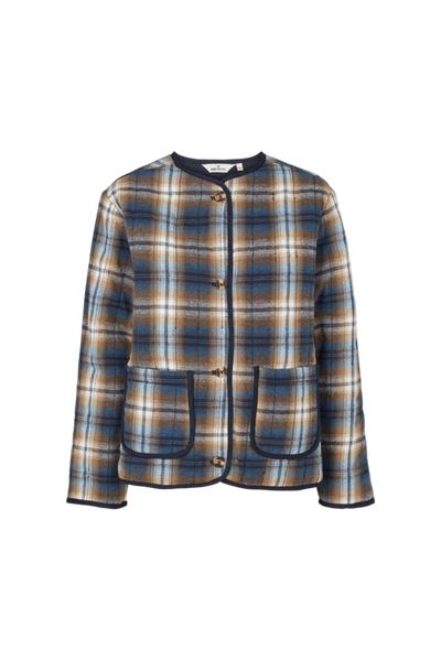 Trudie Jacket - Tobacco Brown/Classic Blue - Basic Apparel