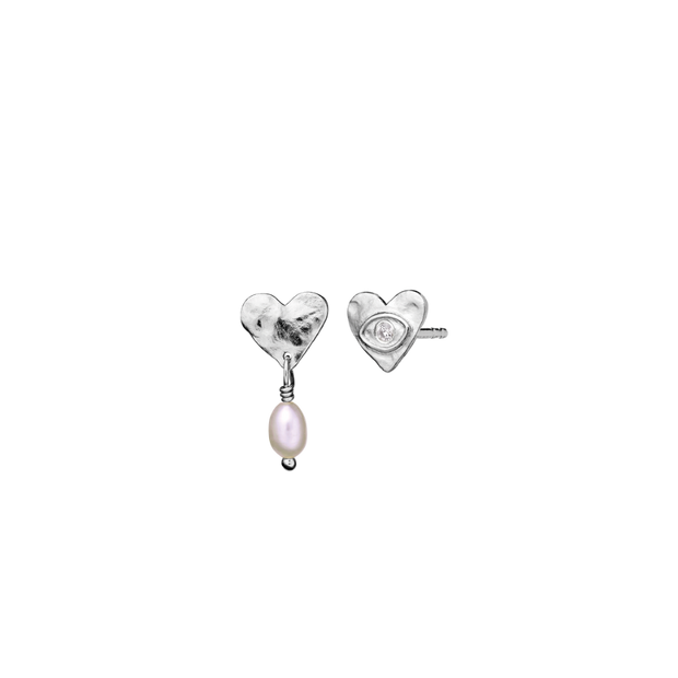 Vesta Earrings - Silver - Maanesten