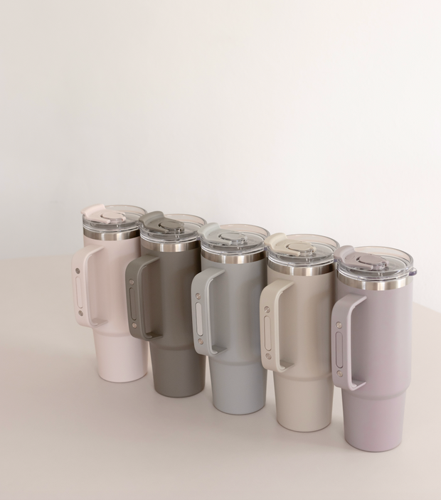 Thermo Cup with Straw - Light Grey - Aya&Ida