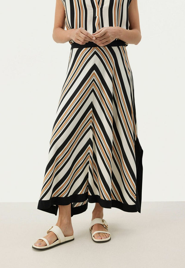 JeanettePW Skirt - Brown Sugar Stripe - Part Two