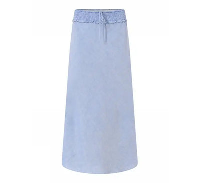 Elly - Bias Cut Long Skirt - Vista Blue - Gustav