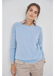 Faith - Sweater - Summer Blue - 100% Cashmere - Care by Me