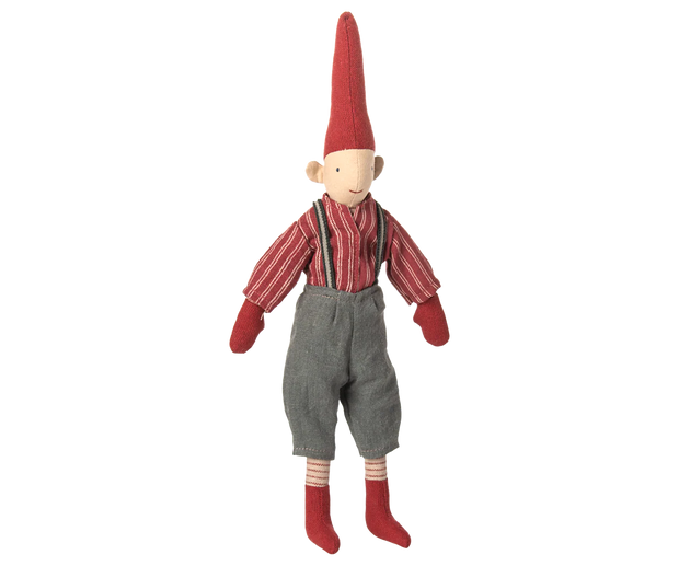 Nisse - Str. 1 - Dreng - Rød Ternet Skjorte - Maileg