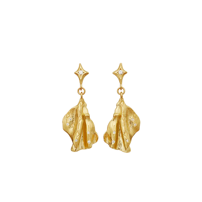 Gerda Earrings - Forgyldt - Maanesten