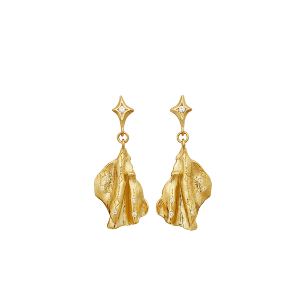 Gerda Earrings - Forgyldt - Maanesten