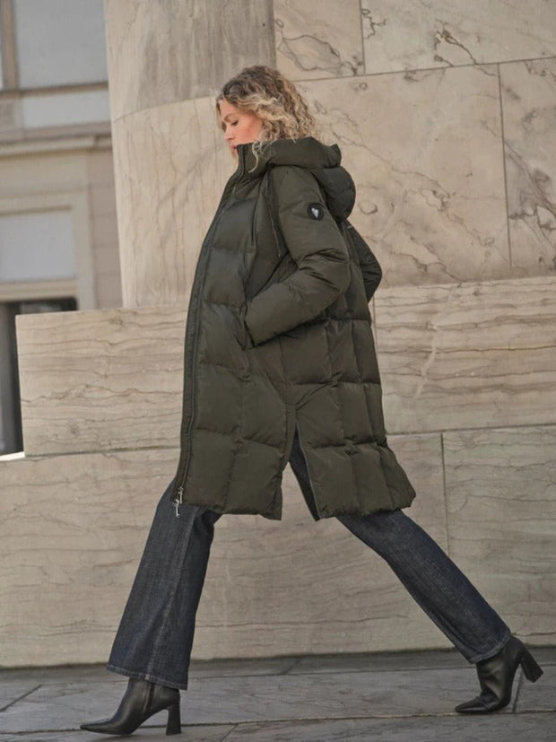 MMNova Square Down Coat - Rosin - Mos Mosh
