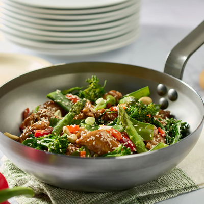 Wok Rounded with Handle Mineral B - Ø32cm - der Buyer