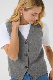 SylvaPW WA - Vest - Medium Grey Melange - Part Two
