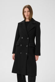 ThoraIW Lapel Coat R - Black - InWear