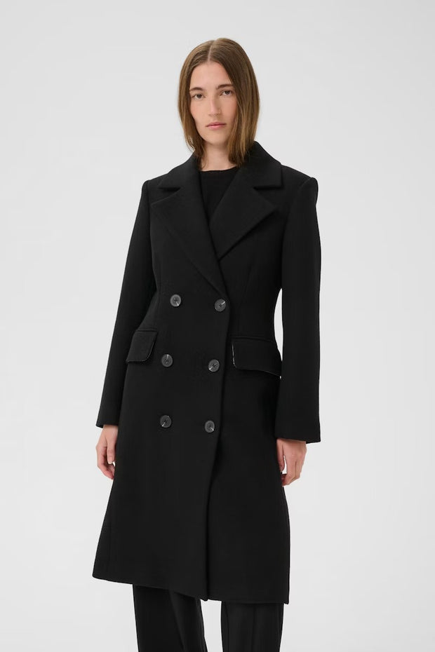 ThoraIW Lapel Coat R - Black - InWear
