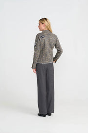 Foxy Leopard Jacket - Grey Leo - Costa Mani