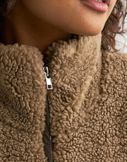 Effa Teddy Jacket - Taupe - Neo Noir
