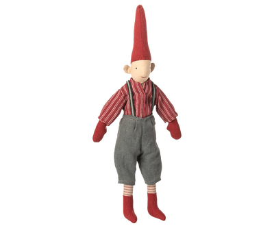 Nisse - Str. 2 - Dreng - Rød Skjorte - Maileg