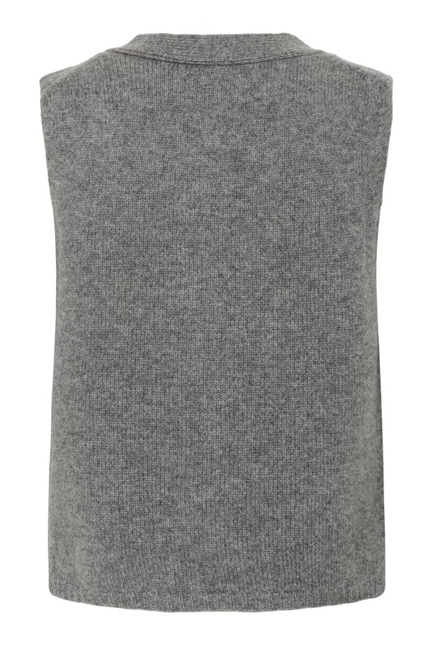 SylvaPW WA - Vest - Medium Grey Melange - Part Two