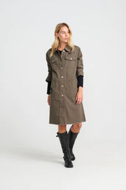 Foxy Long Jacket - Army - Costa Mani