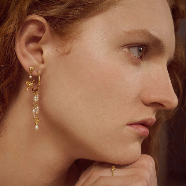 Helem Earrings - Forgyldt - Maanesten