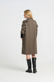Foxy Long Jacket - Army - Costa Mani