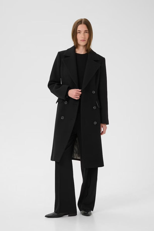 ThoraIW Lapel Coat R - Black - InWear
