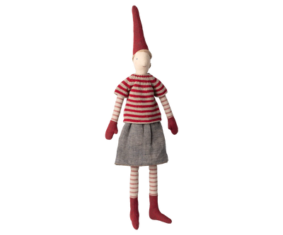 Nisse - Str. 3 - Pige - Nederdel og Strikket Sweater - Maileg