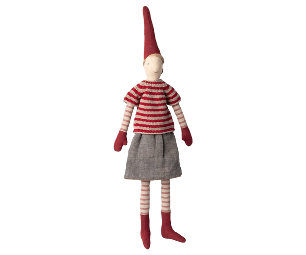 Nisse - Str. 3 - Pige - Nederdel og Strikket Sweater - Maileg