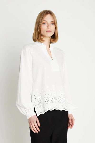 RDFGaladia Blouse - Off White - Rue de Femme