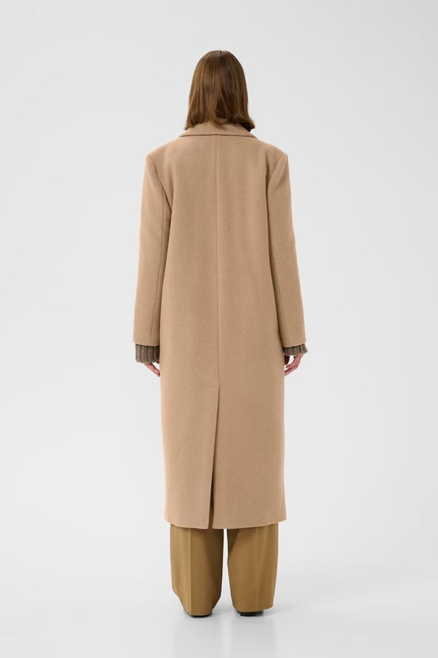ThoraIW Lapel Coat R - Tobacco Brown - InWear