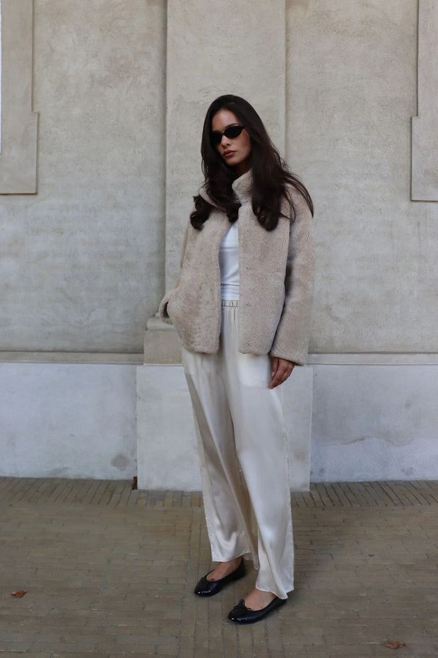 Nalani Coat - Dark Beige - O'Tay