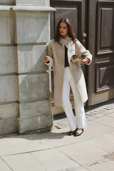 Jaclyn Coat - Dark Beige - O'Tay