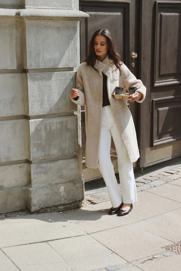 Jaclyn Coat - Dark Beige - O'Tay