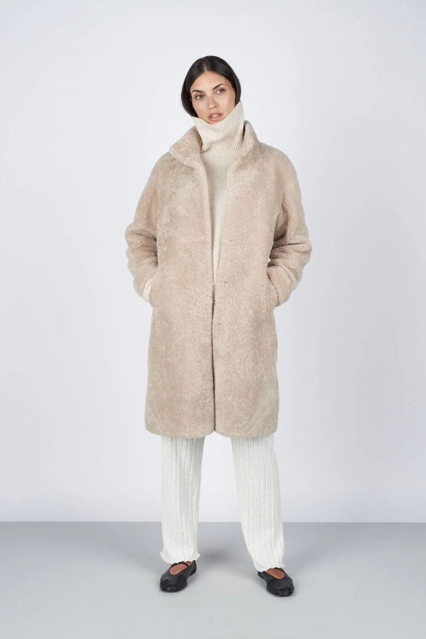 Jaclyn Coat - Dark Beige - O'Tay