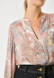 NadiaDEA EV - Sayo Dark Rose - Blouse with Balloon Sleeves - Dea Kudibal
