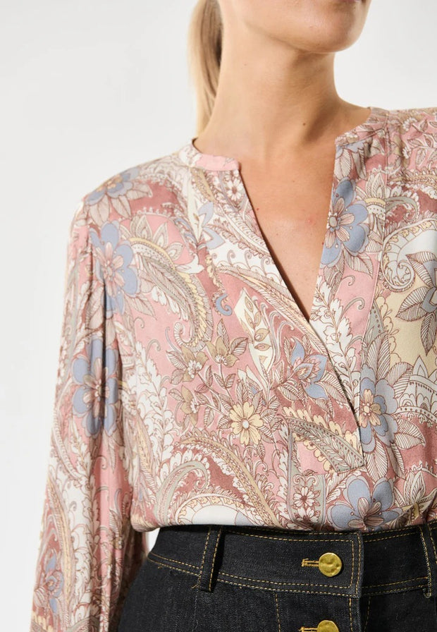 NadiaDEA EV - Sayo Dark Rose - Blouse with Balloon Sleeves - Dea Kudibal