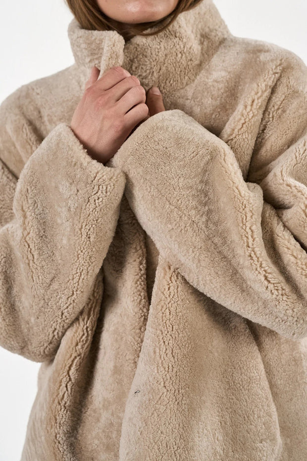 Nalani Coat - Dark Beige - O'Tay