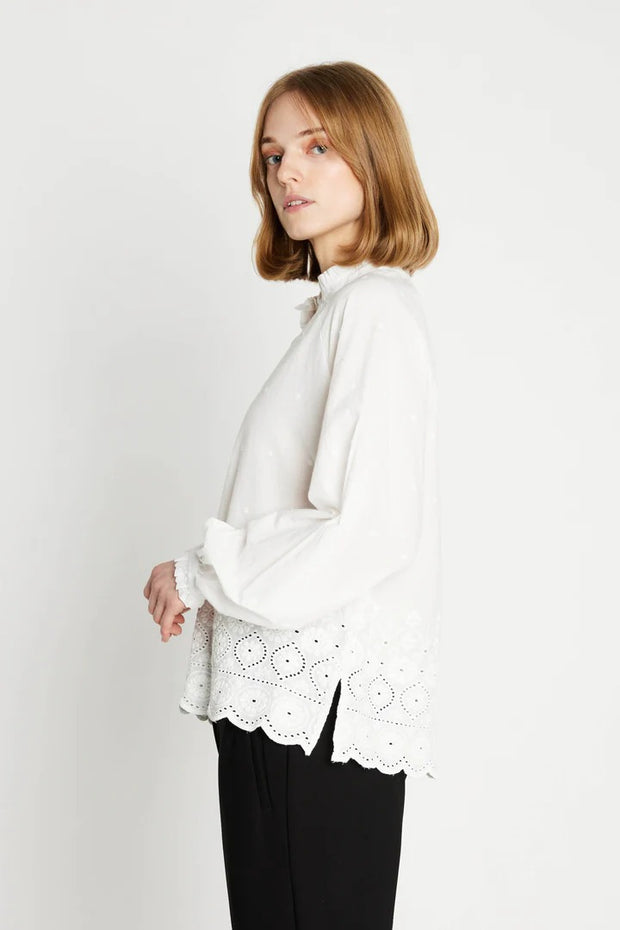RDFGaladia Blouse - Off White - Rue de Femme